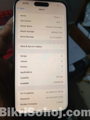 I phone 15 pro max , White colour